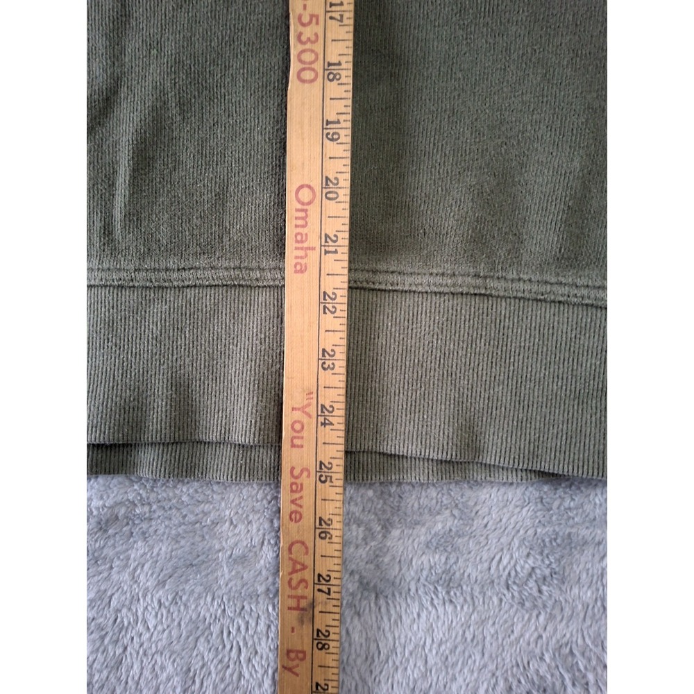Mens Eddie Bauer Size XXL Green 1/4 Zip Long Sleeve Sweater Outdoors Preppy - Picture 8 of 11